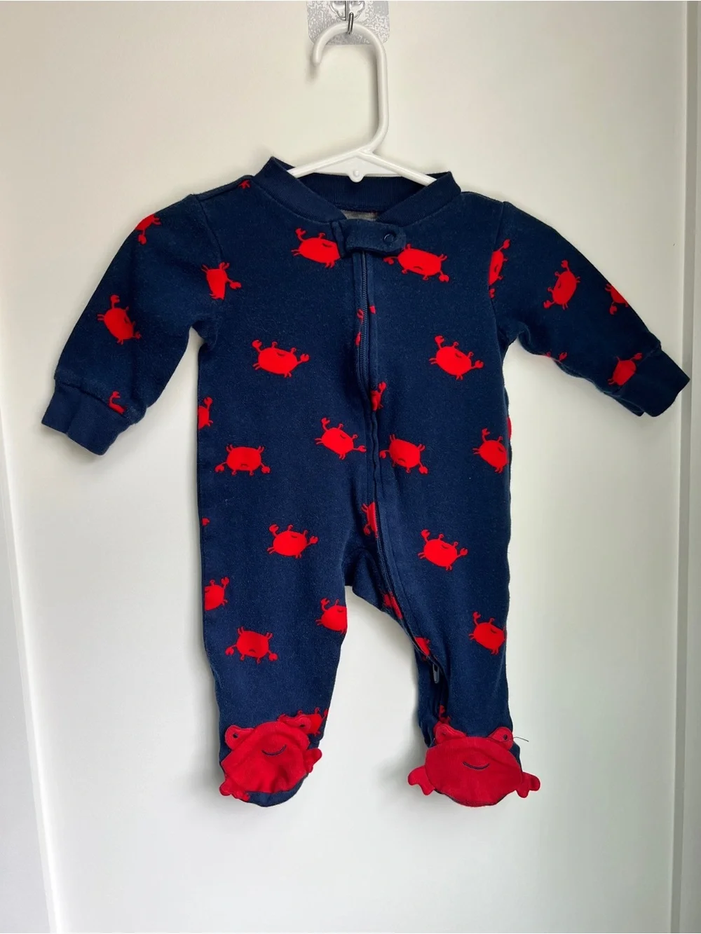 Carter’s Crab Footie Pajamas | 3 Months Nautical Sleeper